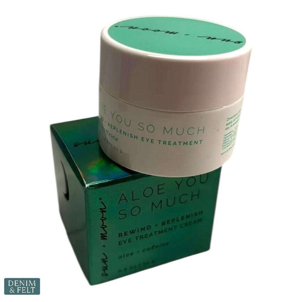 Sun + Moon Aloe‎ You So Much Rewind + Replenish Eye Cream Aloe + Caffeine 0.5oz